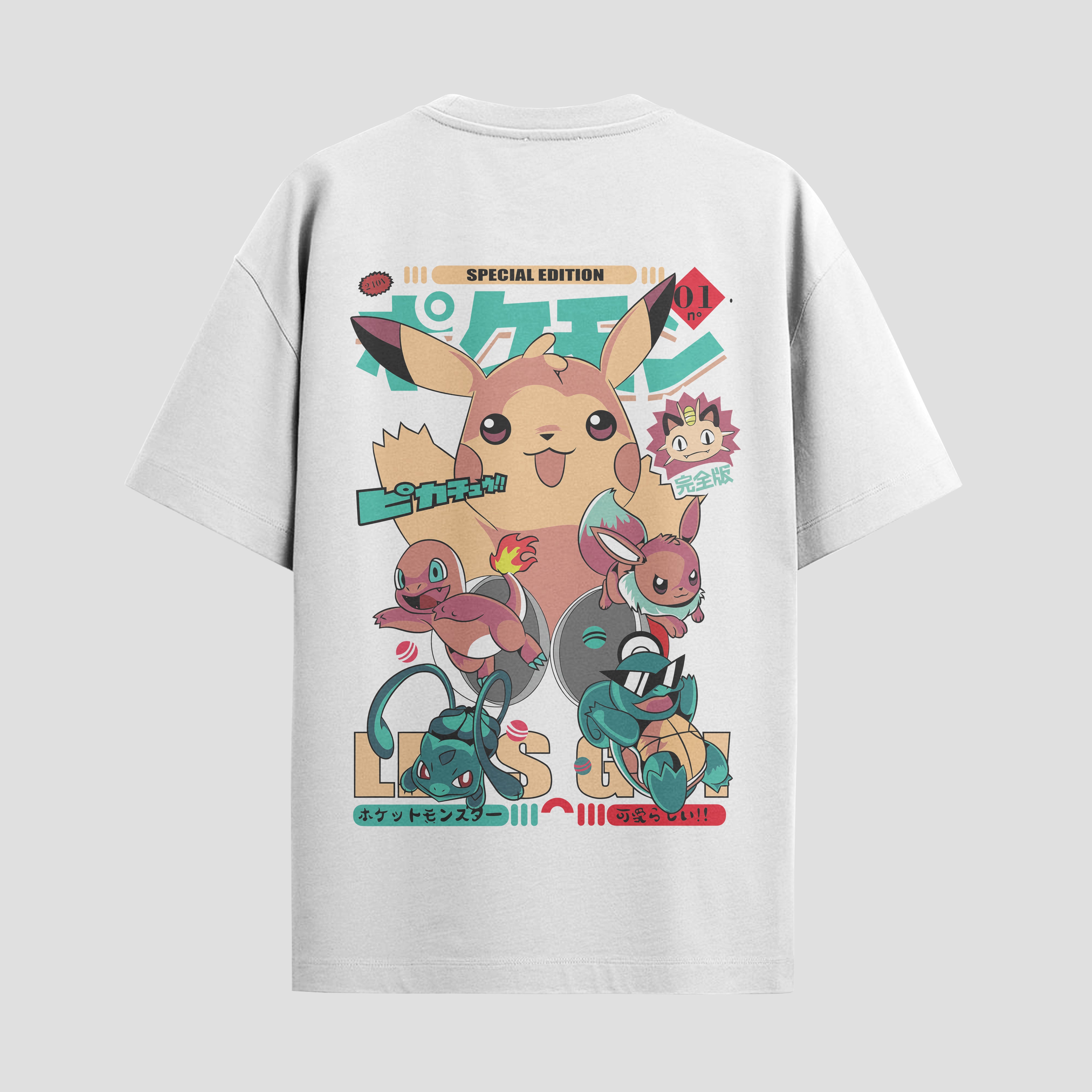 Playera urbana de anime y gaming ExtraLife MX, corte Standard Fit unisex ligero y transpirable en color Deep Black y Pure White, ropa de uso diario para gym y casual.