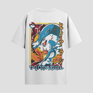 Playera urbana de anime y gaming ExtraLife MX, corte Standard Fit unisex ligero y transpirable en color Deep Black y Pure White, ropa de uso diario para gym y casual.
