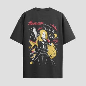 Playera urbana de anime y gaming ExtraLife MX, corte Standard Fit unisex ligero y transpirable en color Deep Black y Pure White, ropa de uso diario para gym y casual.