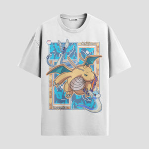 Playera urbana de anime y gaming ExtraLife MX, corte Standard Fit unisex ligero y transpirable en color Deep Black y Pure White, ropa de uso diario para gym y casual.