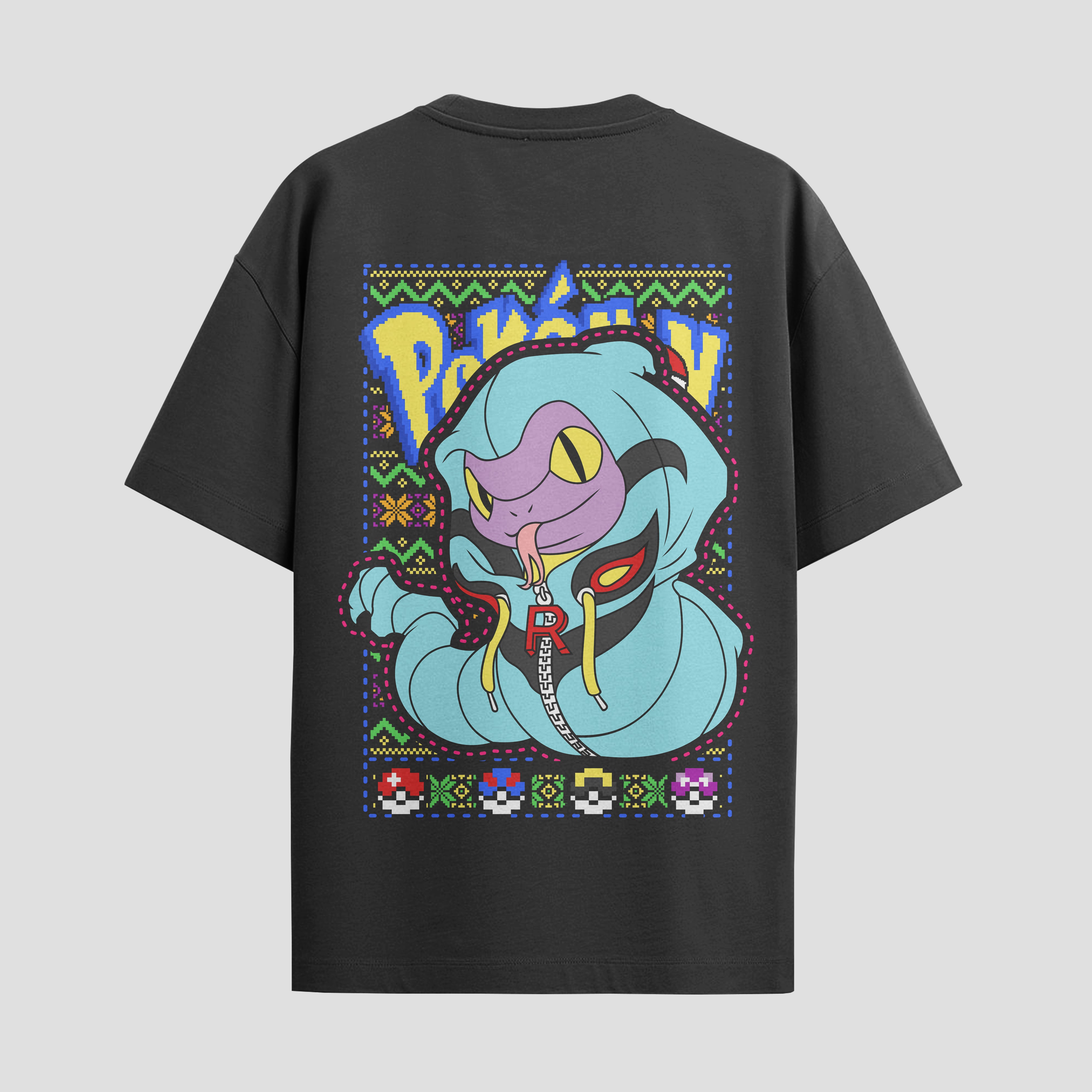 Playera urbana de anime y gaming ExtraLife MX, corte Standard Fit unisex ligero y transpirable en color Deep Black y Pure White, ropa de uso diario para gym y casual.
