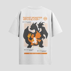 Playera urbana de anime y gaming ExtraLife MX, corte Standard Fit unisex ligero y transpirable en color Deep Black y Pure White, ropa de uso diario para gym y casual.