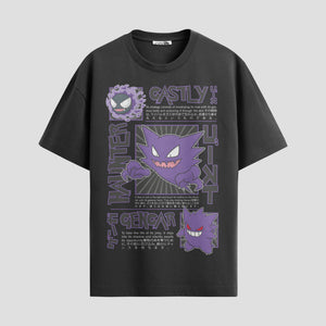Playera urbana de anime y gaming ExtraLife MX, corte Standard Fit unisex ligero y transpirable en color Deep Black y Pure White, ropa de uso diario para gym y casual.