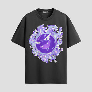 Playera urbana de anime y gaming ExtraLife MX, corte Standard Fit unisex ligero y transpirable en color Deep Black y Pure White, ropa de uso diario para gym y casual.