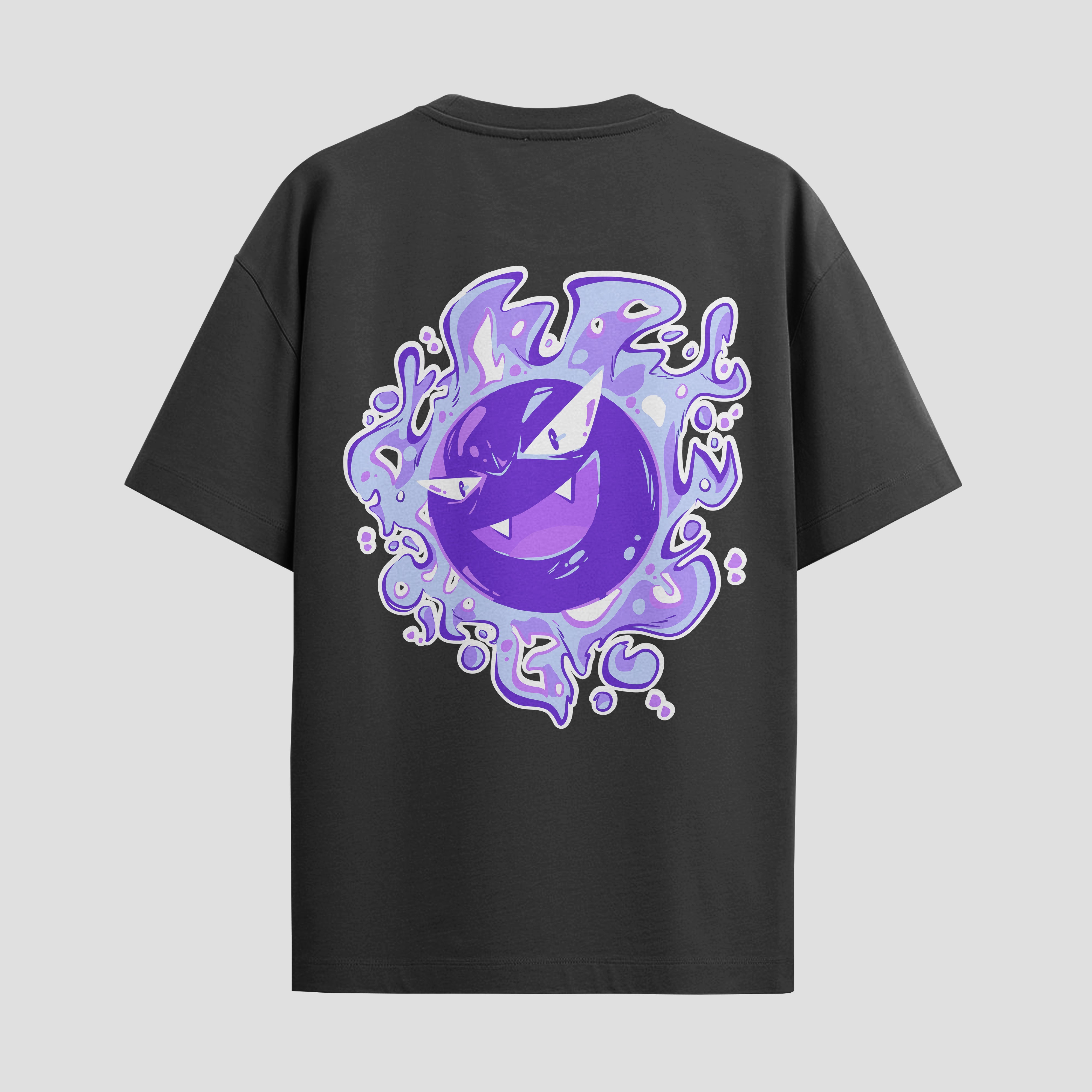 Playera urbana de anime y gaming ExtraLife MX, corte Standard Fit unisex ligero y transpirable en color Deep Black y Pure White, ropa de uso diario para gym y casual.