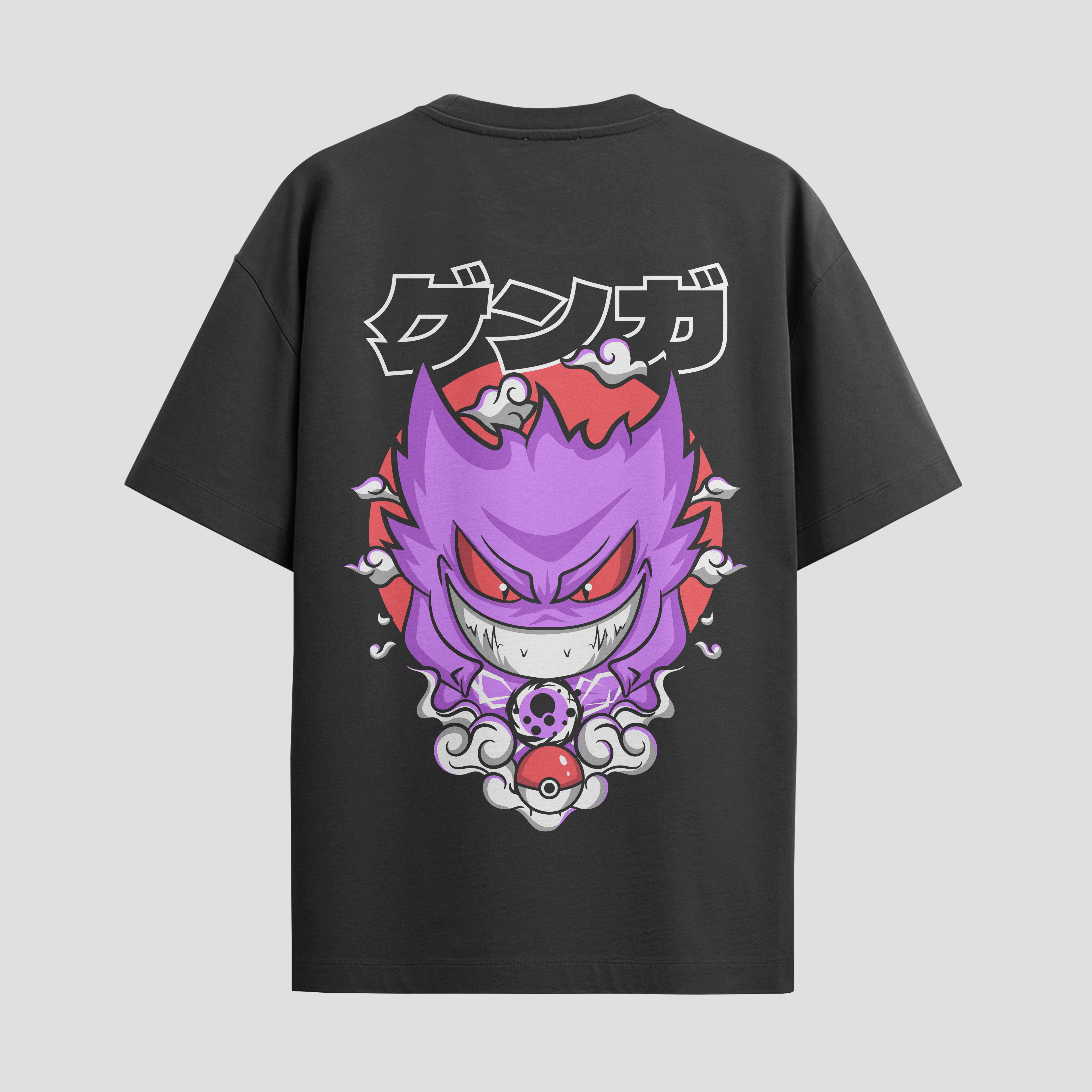 Playera urbana de anime y gaming ExtraLife MX, corte Standard Fit unisex ligero y transpirable en color Deep Black y Pure White, ropa de uso diario para gym y casual.