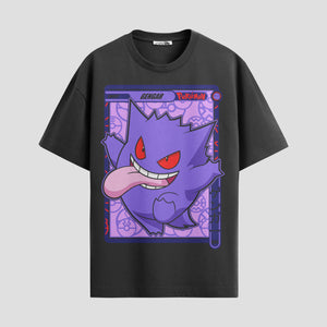 Playera urbana de anime y gaming ExtraLife MX, corte Standard Fit unisex ligero y transpirable en color Deep Black y Pure White, ropa de uso diario para gym y casual.