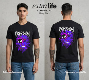 El Mundo Entrenador | La Sombra de la Noche Evolucion #03502 - Playera Standard Fit | Deep Black - Foto en modelo