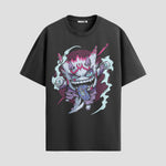 Playera urbana de anime y gaming ExtraLife MX, corte Standard Fit unisex ligero y transpirable en color Deep Black y Pure White, ropa de uso diario para gym y casual.