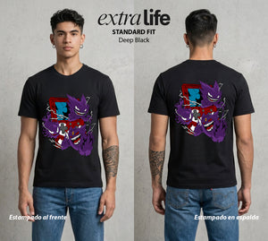 El Mundo Entrenador | La Sombra de la Noche #03505 - Playera Standard Fit | Deep Black - Foto en modelo