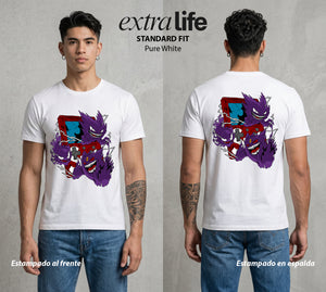 El Mundo Entrenador | La Sombra de la Noche #03505 - Playera Standard Fit | Pure White - Foto en modelo