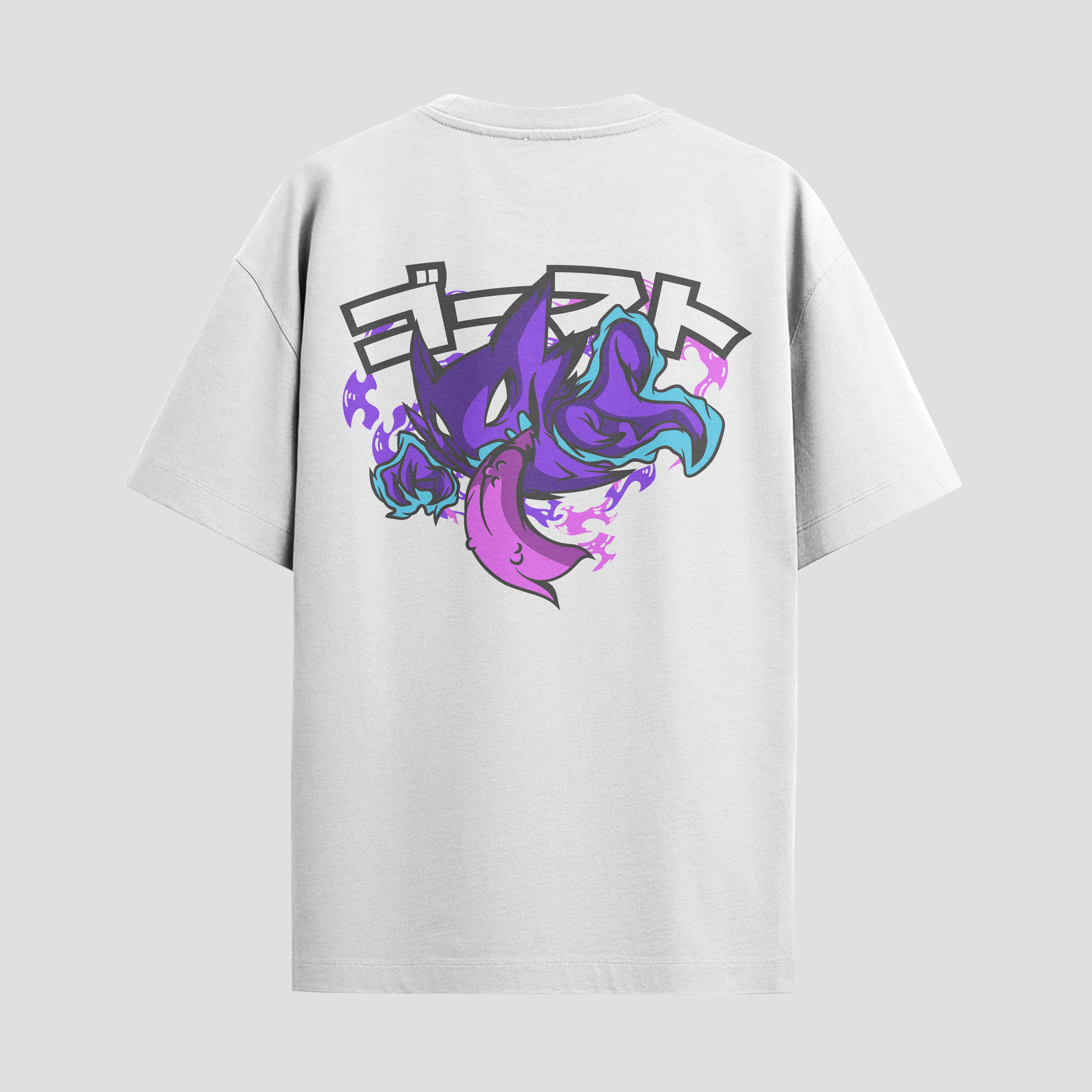 Playera urbana de anime y gaming ExtraLife MX, corte Standard Fit unisex ligero y transpirable en color Deep Black y Pure White, ropa de uso diario para gym y casual.