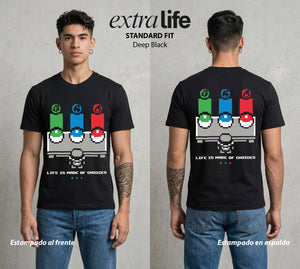 El Mundo Entrenador | Los Iniciales del Mundo #03510 - Playera Standard Fit | Deep Black - Foto en modelo