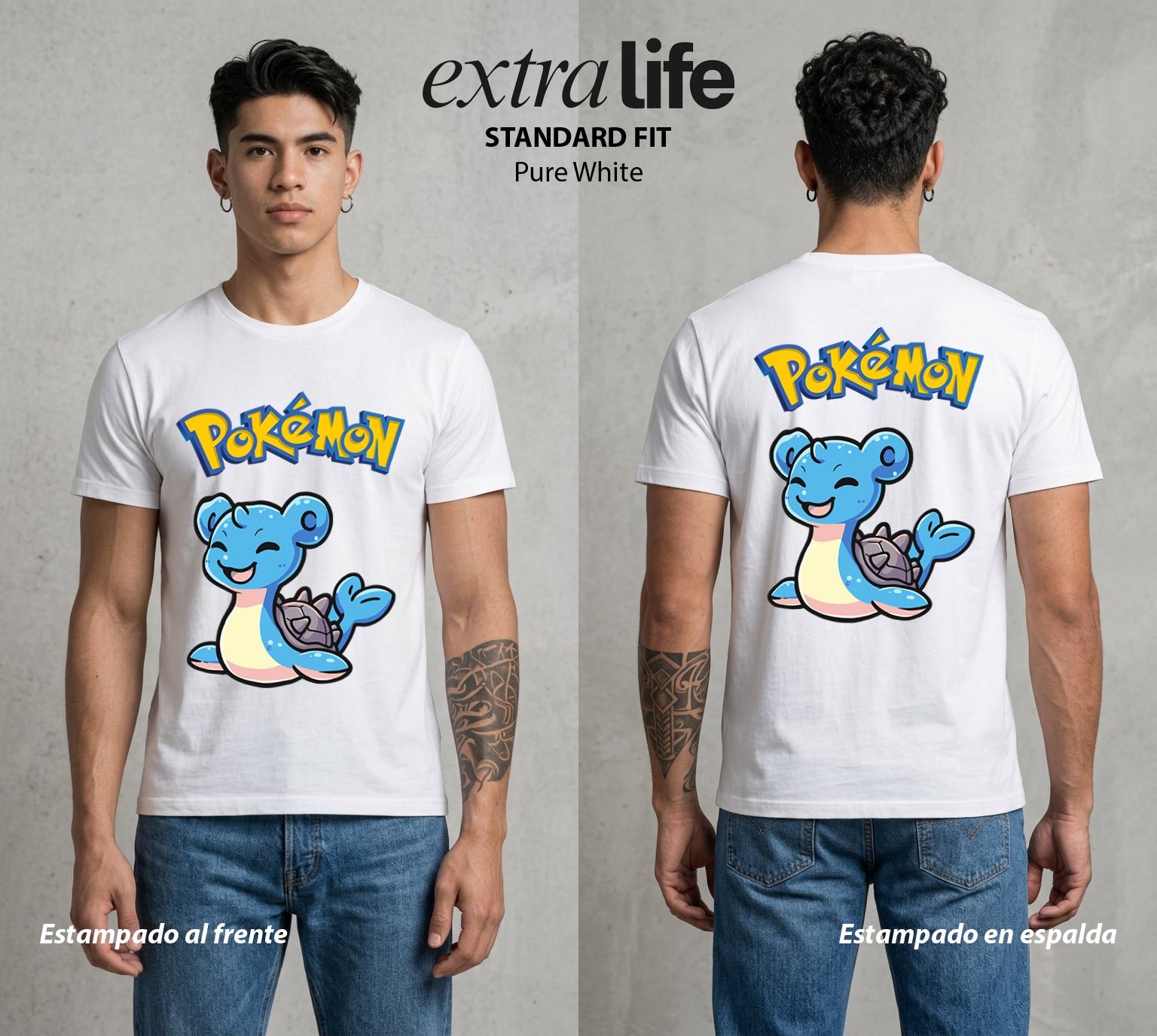 El Mundo Entrenador | El Transporte del Mar #03516 - Playera Standard Fit | Pure White - Foto en modelo
