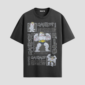 Playera urbana de anime y gaming ExtraLife MX, corte Standard Fit unisex ligero y transpirable en color Deep Black y Pure White, ropa de uso diario para gym y casual.