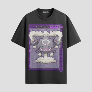 Playera urbana de anime y gaming ExtraLife MX, corte Standard Fit unisex ligero y transpirable en color Deep Black y Pure White, ropa de uso diario para gym y casual.