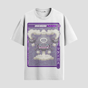 Playera urbana de anime y gaming ExtraLife MX, corte Standard Fit unisex ligero y transpirable en color Deep Black y Pure White, ropa de uso diario para gym y casual.