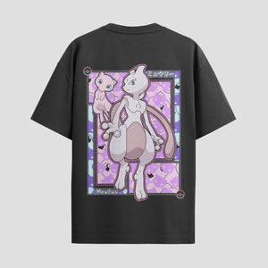 Playera urbana de anime y gaming ExtraLife MX, corte Standard Fit unisex ligero y transpirable en color Deep Black y Pure White, ropa de uso diario para gym y casual.