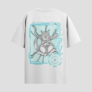 Playera urbana de anime y gaming ExtraLife MX, corte Standard Fit unisex ligero y transpirable en color Deep Black y Pure White, ropa de uso diario para gym y casual.