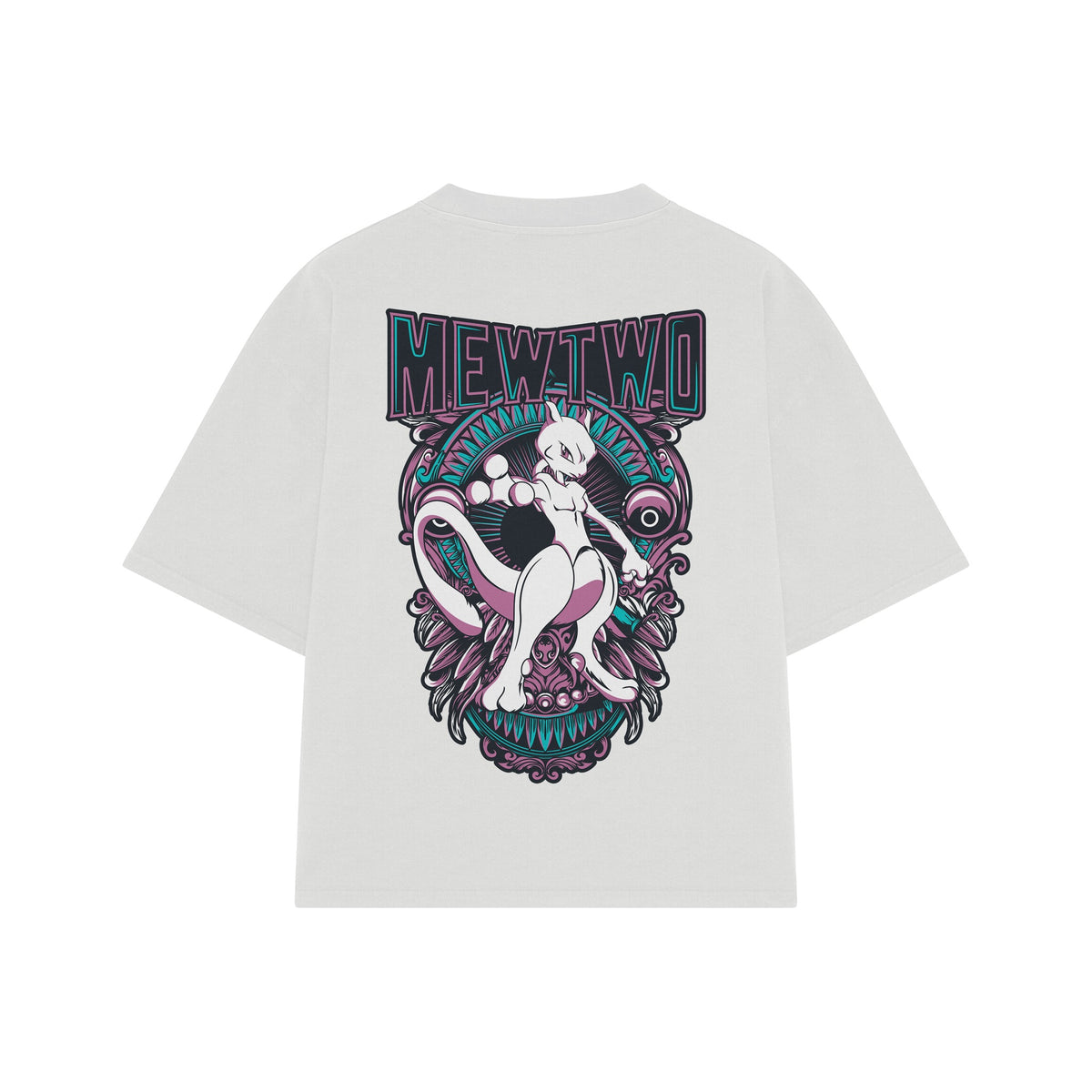 Playera streetwear premium de anime y gaming ExtraLife MX, corte oversized drop shoulder ligero y fresco en color Deep Black y Off-White, moda urbana mexicana de culto.