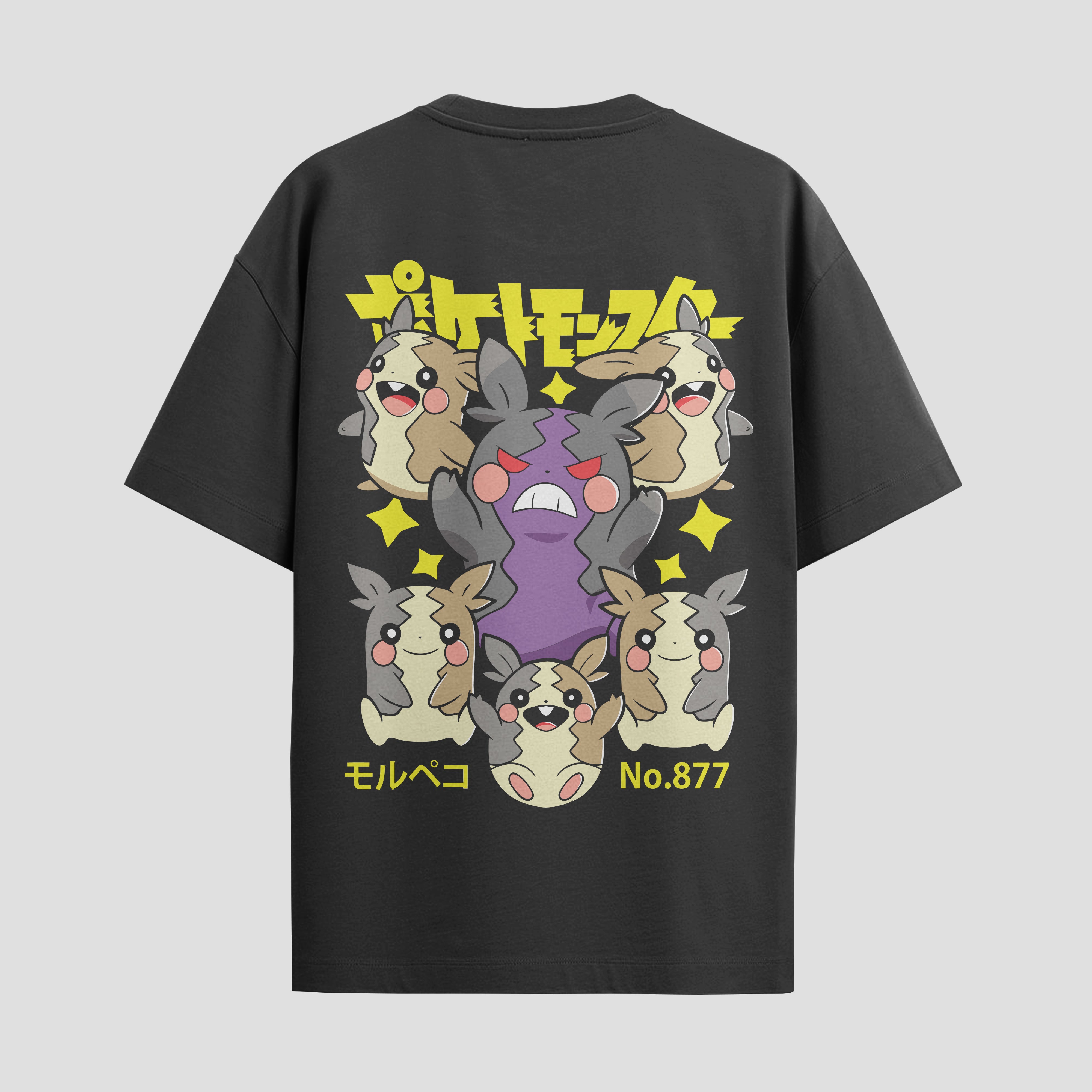 Playera urbana de anime y gaming ExtraLife MX, corte Standard Fit unisex ligero y transpirable en color Deep Black y Pure White, ropa de uso diario para gym y casual.