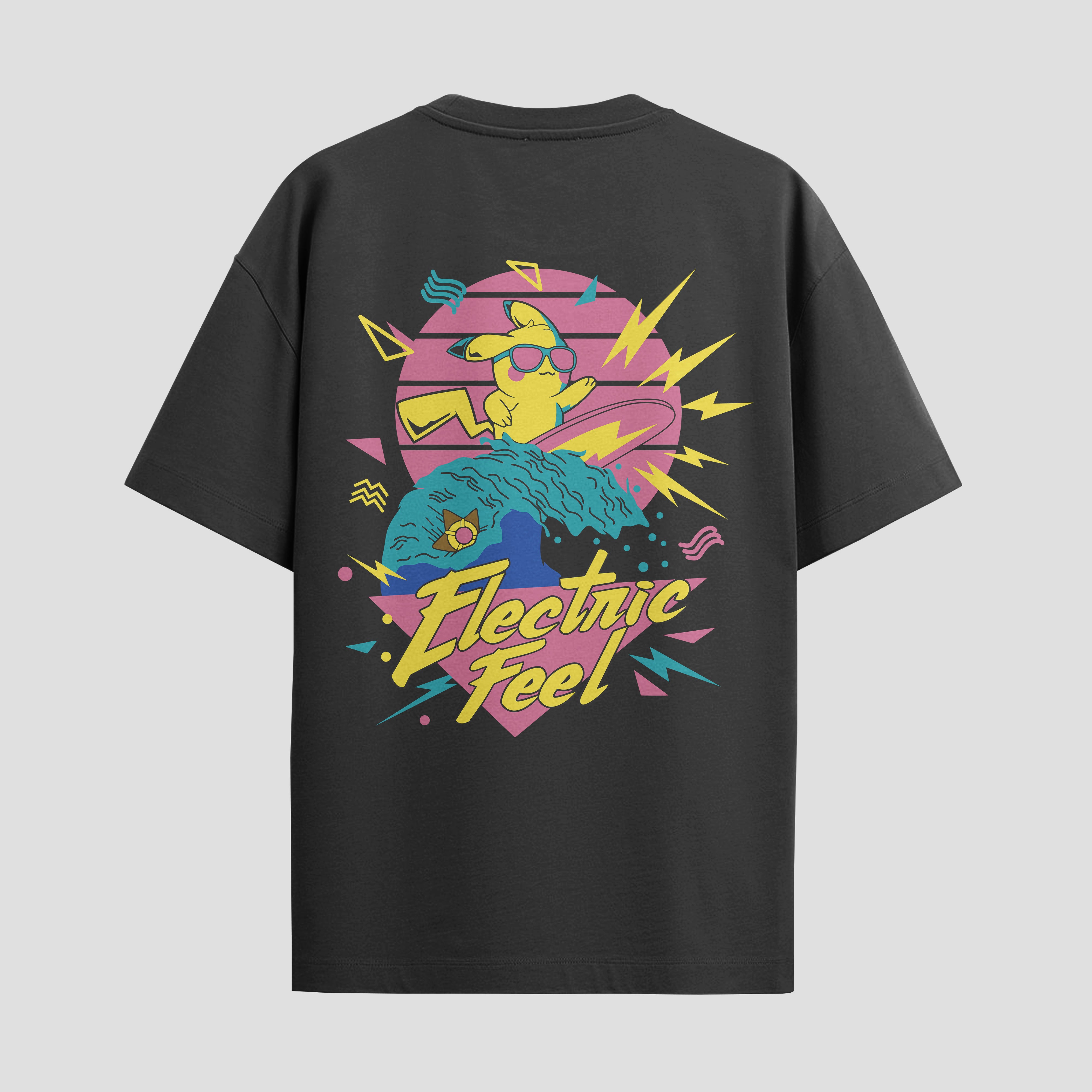 Playera urbana de anime y gaming ExtraLife MX, corte Standard Fit unisex ligero y transpirable en color Deep Black y Pure White, ropa de uso diario para gym y casual.
