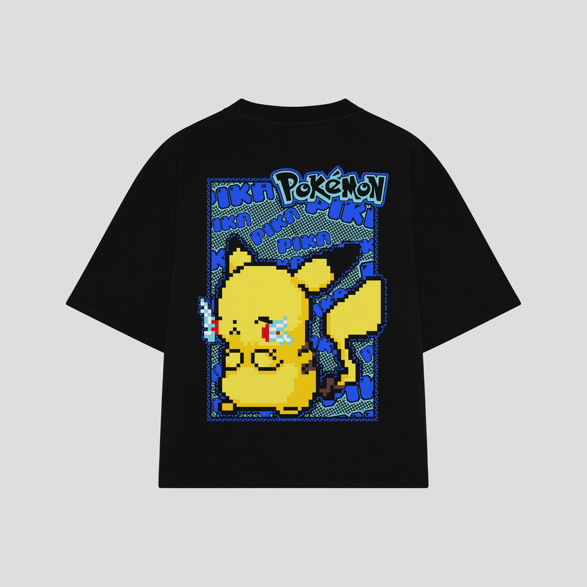 Playera streetwear premium de anime y gaming ExtraLife MX, corte oversized drop shoulder ligero y fresco en color Deep Black y Off-White, moda urbana mexicana de culto.