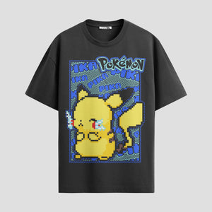 Playera urbana de anime y gaming ExtraLife MX, corte Standard Fit unisex ligero y transpirable en color Deep Black y Pure White, ropa de uso diario para gym y casual.
