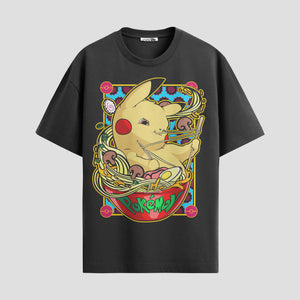 Playera urbana de anime y gaming ExtraLife MX, corte Standard Fit unisex ligero y transpirable en color Deep Black y Pure White, ropa de uso diario para gym y casual.