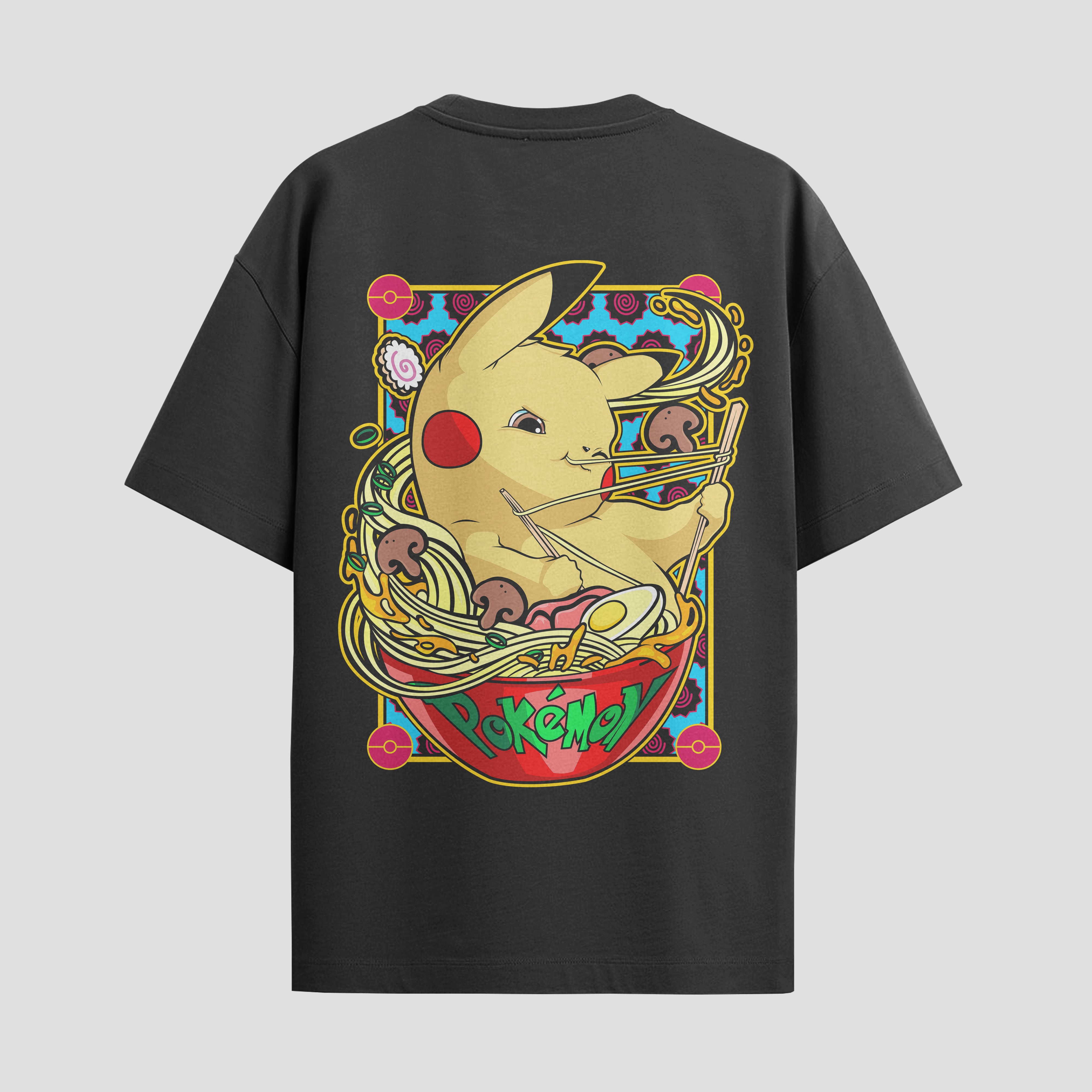 Playera urbana de anime y gaming ExtraLife MX, corte Standard Fit unisex ligero y transpirable en color Deep Black y Pure White, ropa de uso diario para gym y casual.