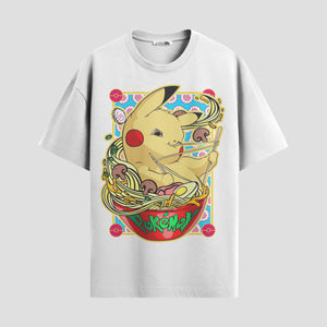 Playera urbana de anime y gaming ExtraLife MX, corte Standard Fit unisex ligero y transpirable en color Deep Black y Pure White, ropa de uso diario para gym y casual.