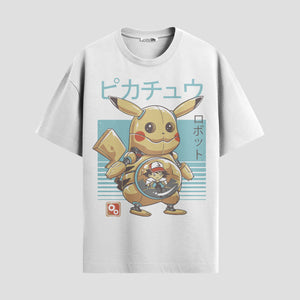 Playera urbana de anime y gaming ExtraLife MX, corte Standard Fit unisex ligero y transpirable en color Deep Black y Pure White, ropa de uso diario para gym y casual.