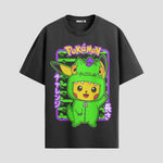 Playera urbana de anime y gaming ExtraLife MX, corte Standard Fit unisex ligero y transpirable en color Deep Black y Pure White, ropa de uso diario para gym y casual.