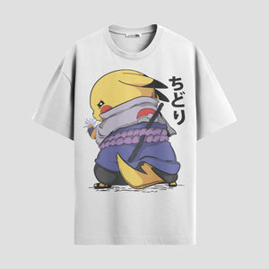 Playera urbana de anime y gaming ExtraLife MX, corte Standard Fit unisex ligero y transpirable en color Deep Black y Pure White, ropa de uso diario para gym y casual.