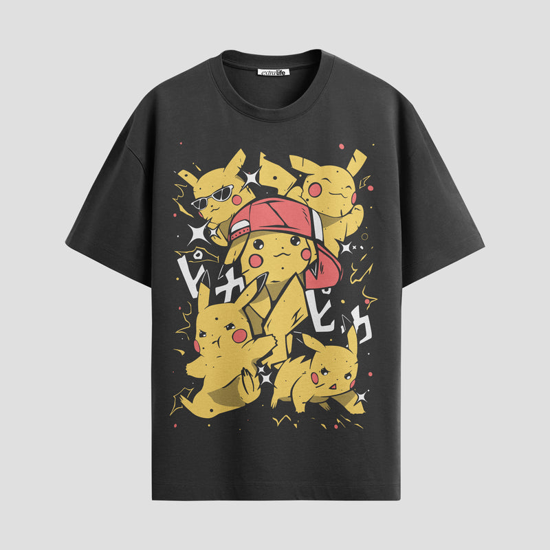 Playera urbana de anime y gaming ExtraLife MX, corte Standard Fit unisex ligero y transpirable en color Deep Black y Pure White, ropa de uso diario para gym y casual.