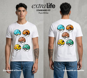 El Mundo Entrenador | Las Esferas del Maestro #03546 - Playera Standard Fit | Pure White - Foto en modelo