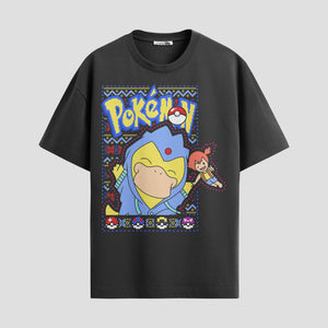 Playera urbana de anime y gaming ExtraLife MX, corte Standard Fit unisex ligero y transpirable en color Deep Black y Pure White, ropa de uso diario para gym y casual.