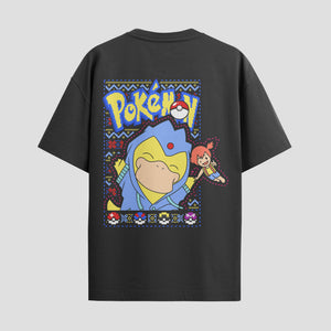 Playera urbana de anime y gaming ExtraLife MX, corte Standard Fit unisex ligero y transpirable en color Deep Black y Pure White, ropa de uso diario para gym y casual.