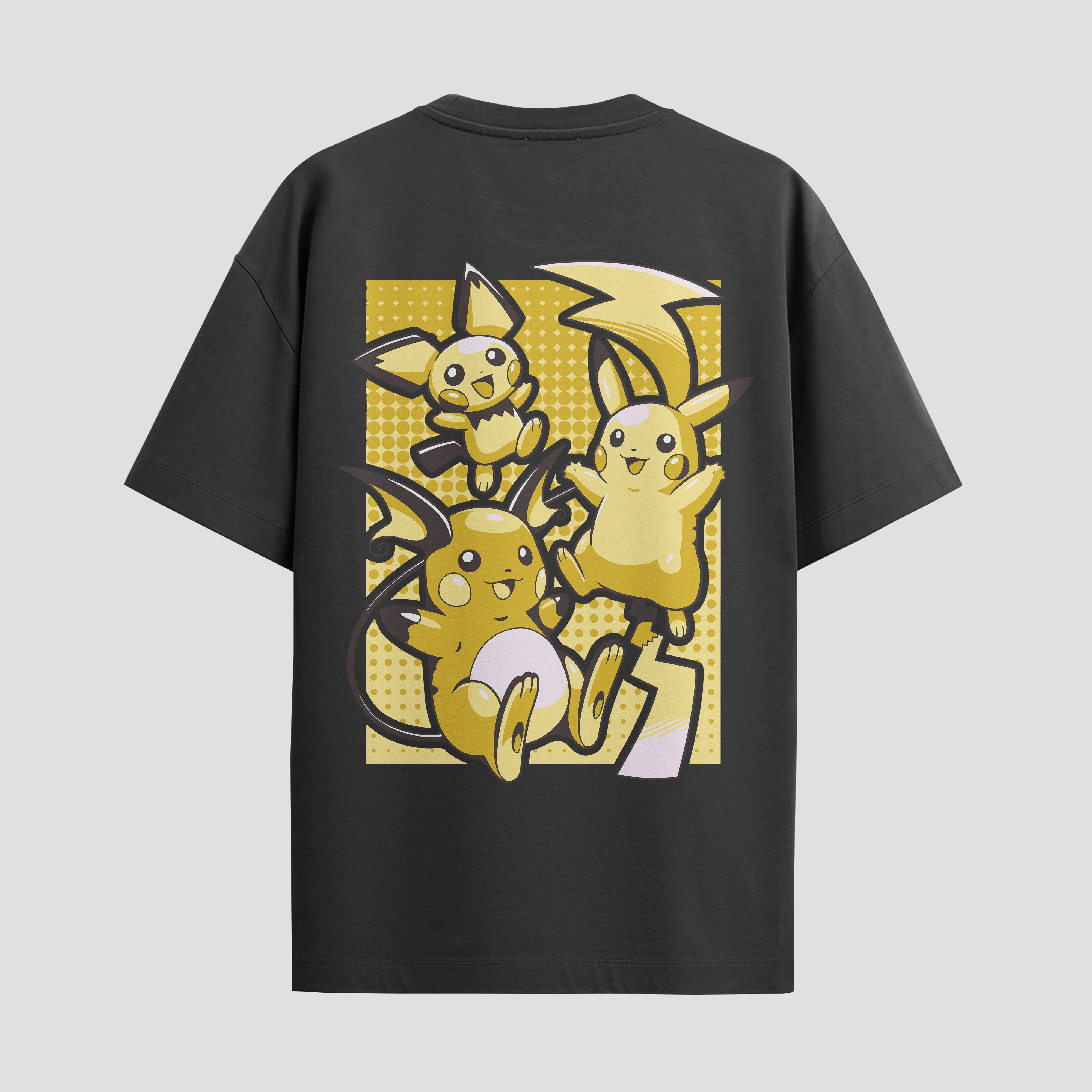 Playera urbana de anime y gaming ExtraLife MX, corte Standard Fit unisex ligero y transpirable en color Deep Black y Pure White, ropa de uso diario para gym y casual.