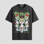 Playera urbana de anime y gaming ExtraLife MX, corte Standard Fit unisex ligero y transpirable en color Deep Black y Pure White, ropa de uso diario para gym y casual.