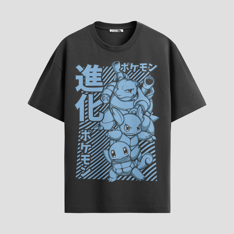 Playera urbana de anime y gaming ExtraLife MX, corte Standard Fit unisex ligero y transpirable en color Deep Black y Pure White, ropa de uso diario para gym y casual.
