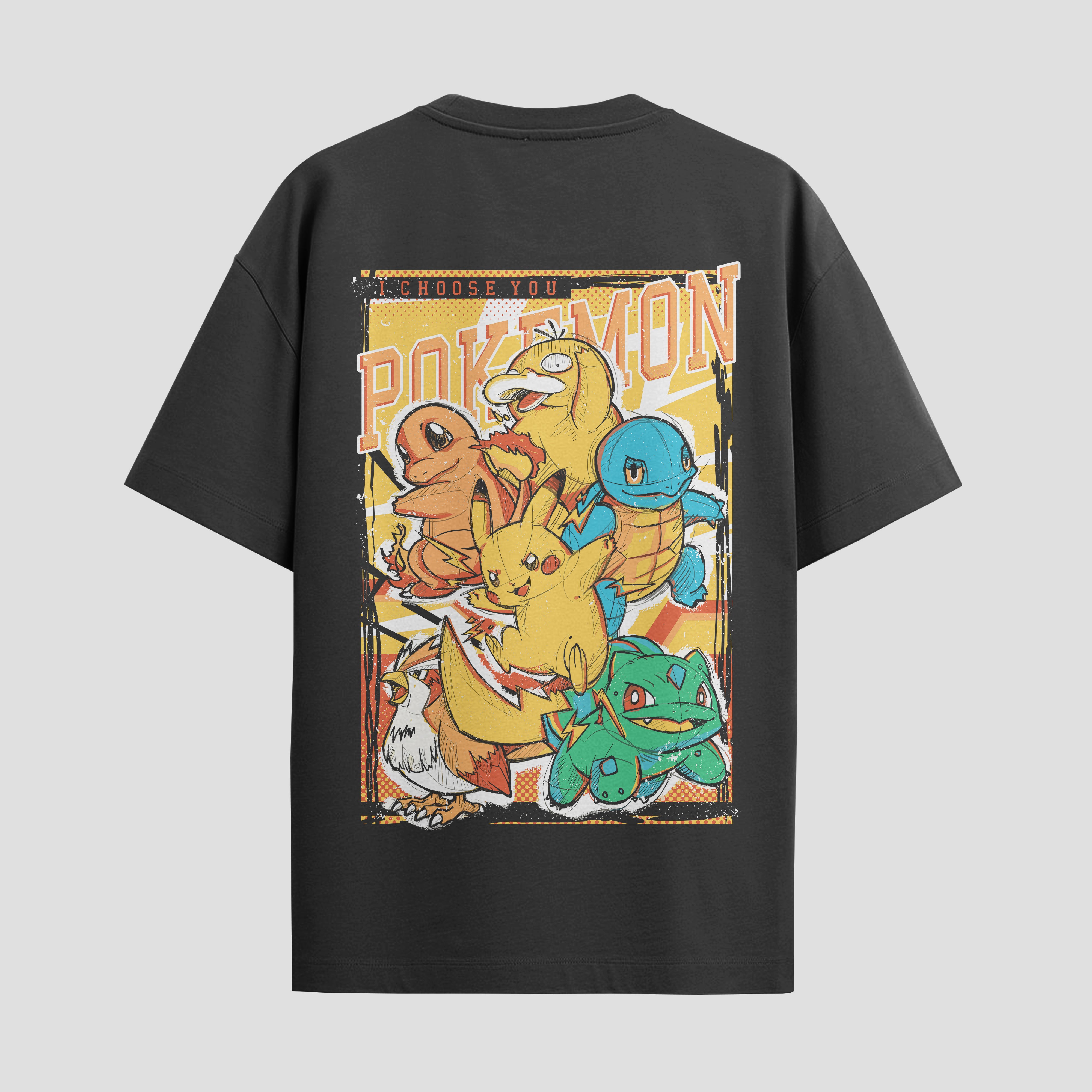 Playera urbana de anime y gaming ExtraLife MX, corte Standard Fit unisex ligero y transpirable en color Deep Black y Pure White, ropa de uso diario para gym y casual.
