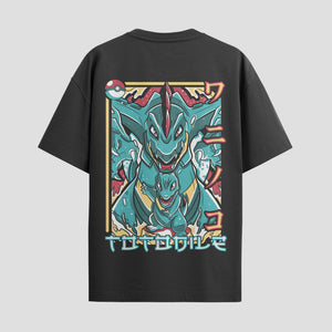 Playera urbana de anime y gaming ExtraLife MX, corte Standard Fit unisex ligero y transpirable en color Deep Black y Pure White, ropa de uso diario para gym y casual.