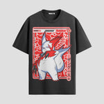 Playera urbana de anime y gaming ExtraLife MX, corte Standard Fit unisex ligero y transpirable en color Deep Black y Pure White, ropa de uso diario para gym y casual.