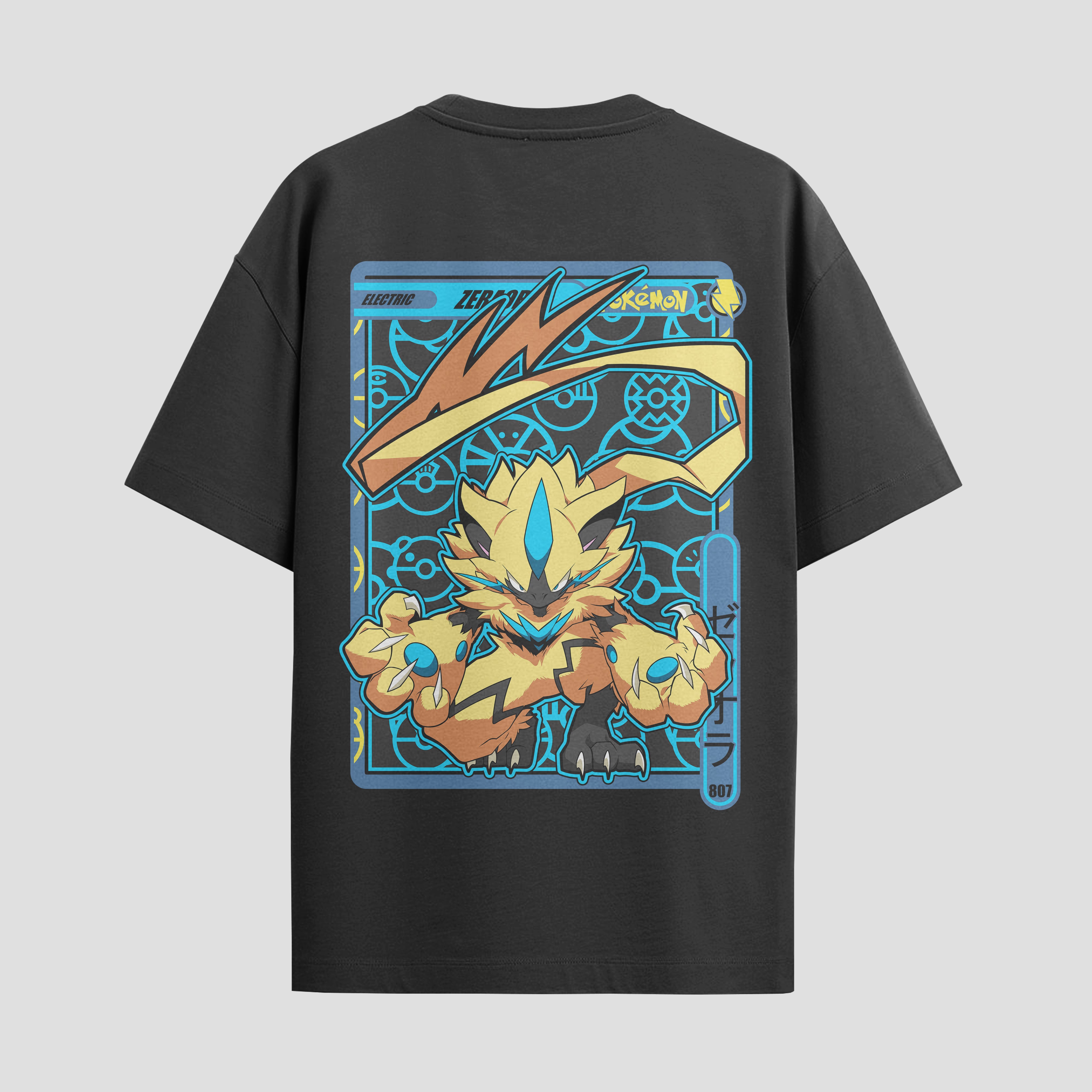 Playera urbana de anime y gaming ExtraLife MX, corte Standard Fit unisex ligero y transpirable en color Deep Black y Pure White, ropa de uso diario para gym y casual.