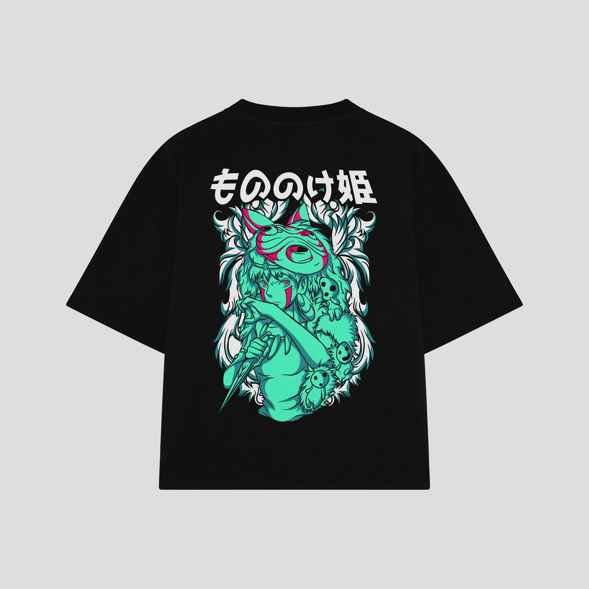 Playera streetwear premium de anime y gaming ExtraLife MX, corte oversized drop shoulder ligero y fresco en color Deep Black y Off-White, moda urbana mexicana de culto.