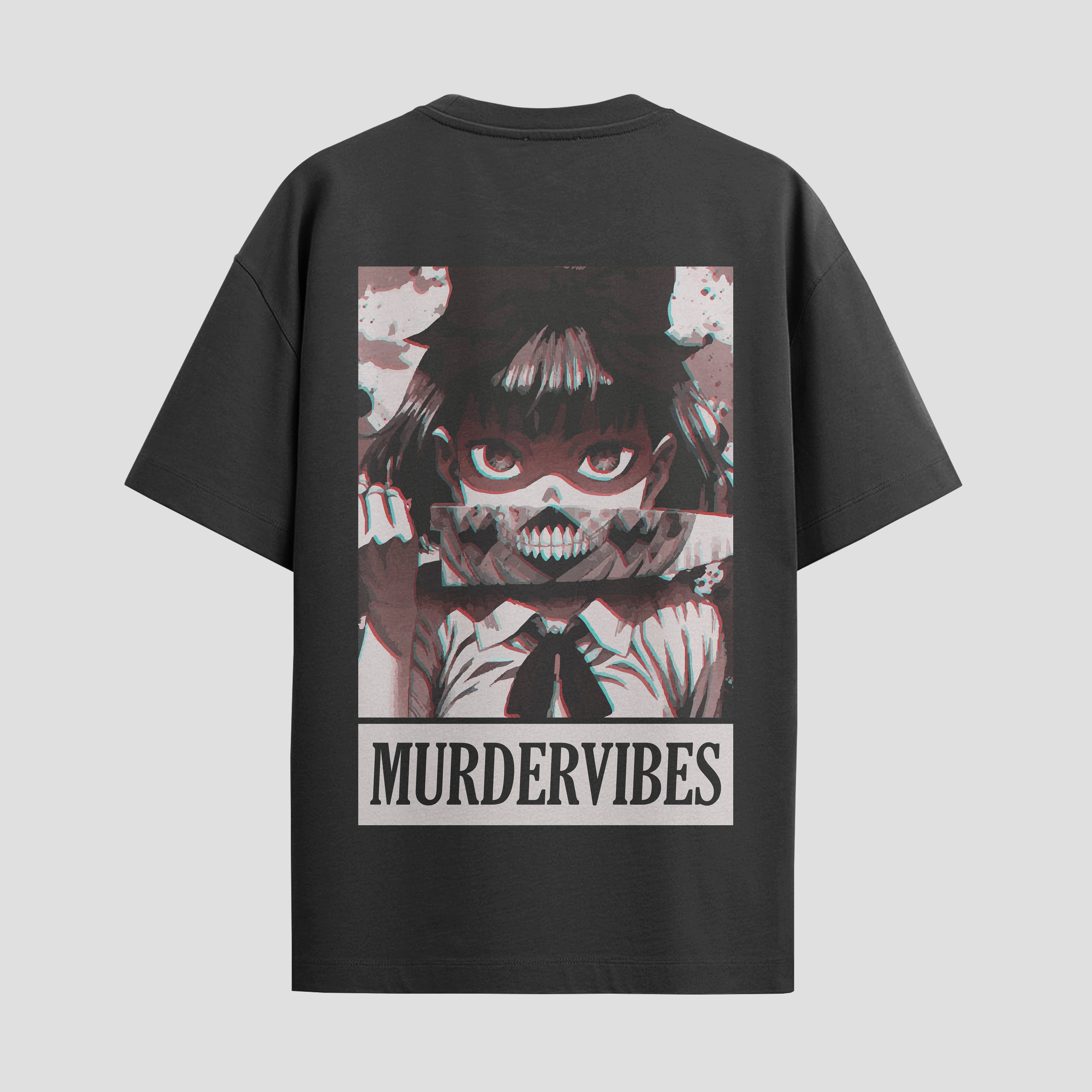 Playera urbana de anime y gaming ExtraLife MX, corte Standard Fit unisex ligero y transpirable en color Deep Black y Pure White, ropa de uso diario para gym y casual.