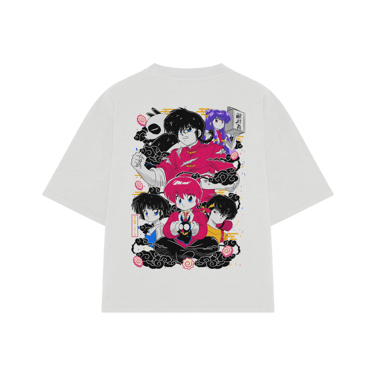 Playera streetwear premium de anime y gaming ExtraLife MX, corte oversized drop shoulder ligero y fresco en color Deep Black y Off-White, moda urbana mexicana de culto.