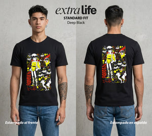 El Dojo del Caos | El Perdido del Amor #03600 - Playera Standard Fit | Deep Black - Foto en modelo