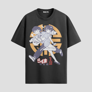 Playera urbana de anime y gaming ExtraLife MX, corte Standard Fit unisex ligero y transpirable en color Deep Black y Pure White, ropa de uso diario para gym y casual.